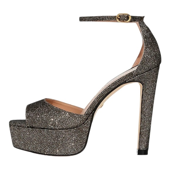 Stuart Weitzman Shoes - STUART WEITZMAN Womens Brown 1-1/2" Platform Discoplatform Stiletto Sandal